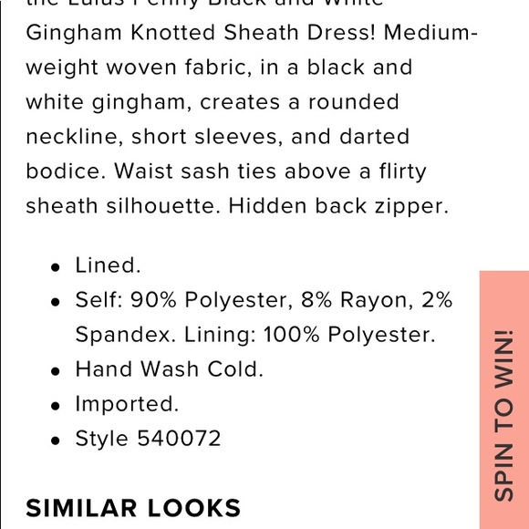 LULU’S Gingham Knotted Sheath Dress 👗 - Picture 16 of 16